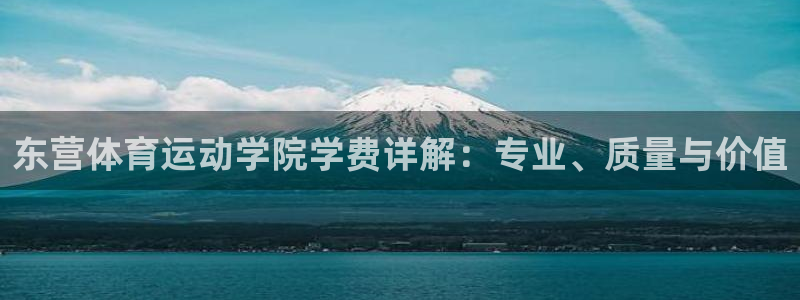 xc体育：东营体育运动学院学费详解：专业、质量与价值